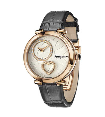 שעון Salvatore Ferragamo לנשים עם יהלומים