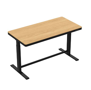 שולחן באורך 140ס"מ חכם מתכוונן שחור משולב עץ, כולל טעינה אלחוטית SMARTER 