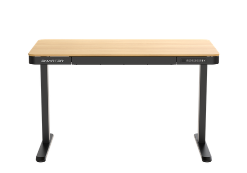 שולחן חכם מתכוונן שחור משולב עץ SMARTER - SMART TABLES