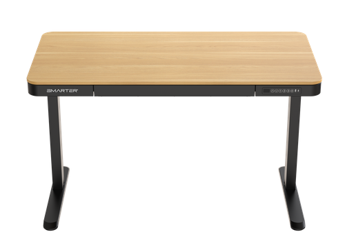 שולחן חכם מתכוונן שחור משולב עץ SMARTER - SMART TABLES