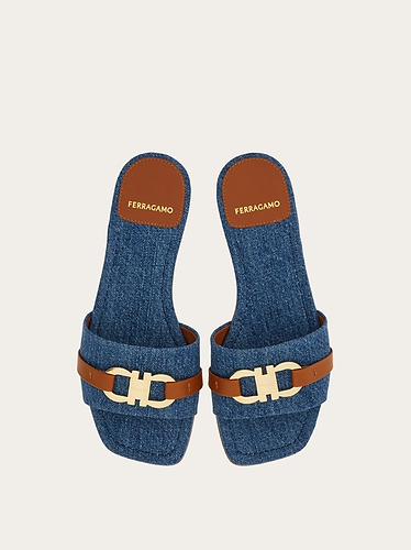 נעלי FERRAGAMO LEAH DENIM לנשים