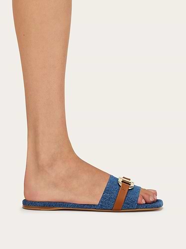 נעלי FERRAGAMO LEAH DENIM לנשים