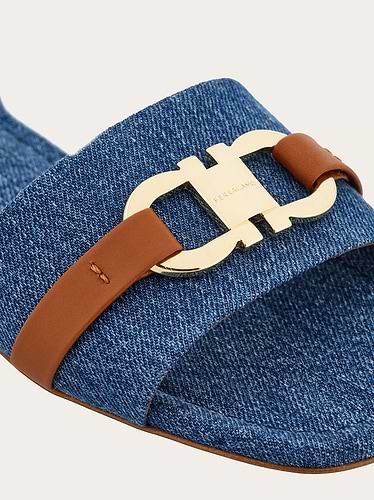 נעלי FERRAGAMO LEAH DENIM לנשים