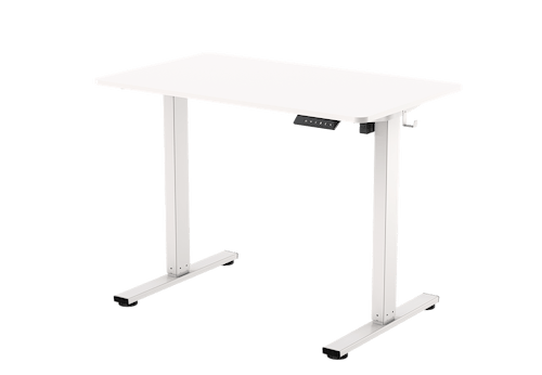 שולחן חכם מתכוונן לבן 100 ס