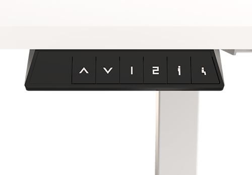 שולחן חכם מתכוונן לבן 100 ס
