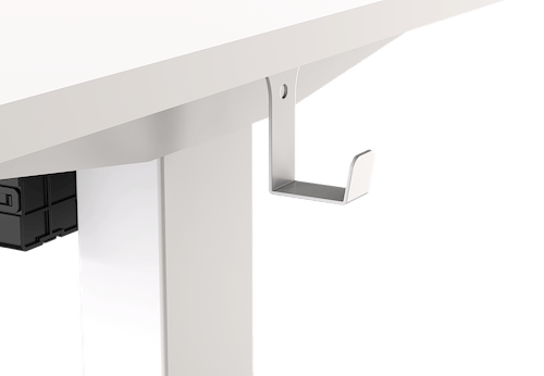 שולחן חכם מתכוונן לבן 100 ס