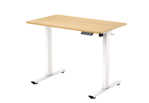 שולחן חכם מתכוונן לבן עץ 100 ס