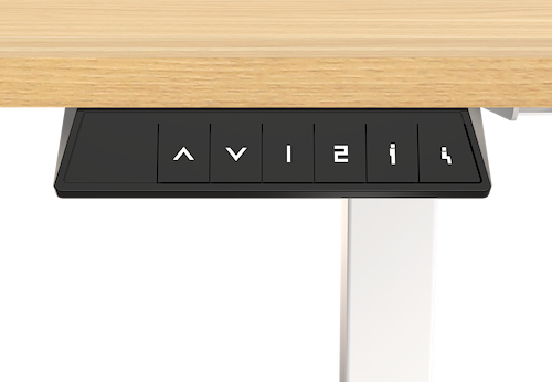 שולחן חכם מתכוונן לבן עץ 100 ס