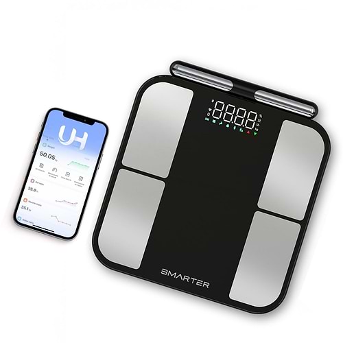 UNIQUE BODY SCALE משקל אדם חכם BMI - צבע שחור SMARTER