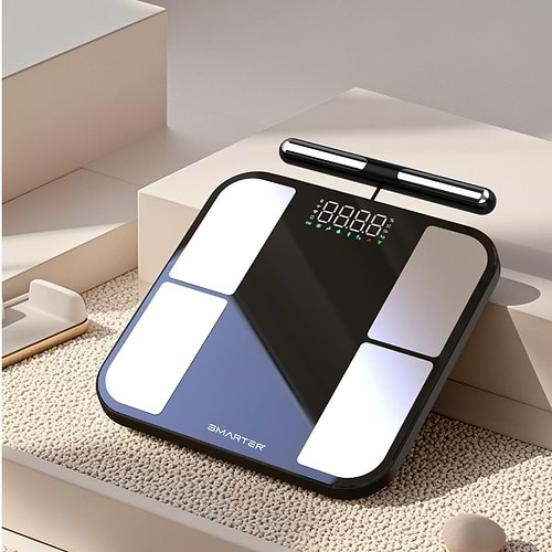 UNIQUE BODY SCALE משקל אדם חכם BMI - צבע שחור SMARTER