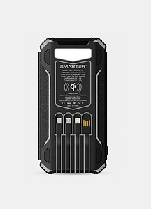 סוללת גיבוי סולרית ניידת  SMARTER Solar power bank - black