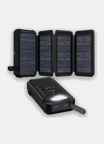 סוללת גיבוי סולרית ניידת SMARTER Solar power bank - green