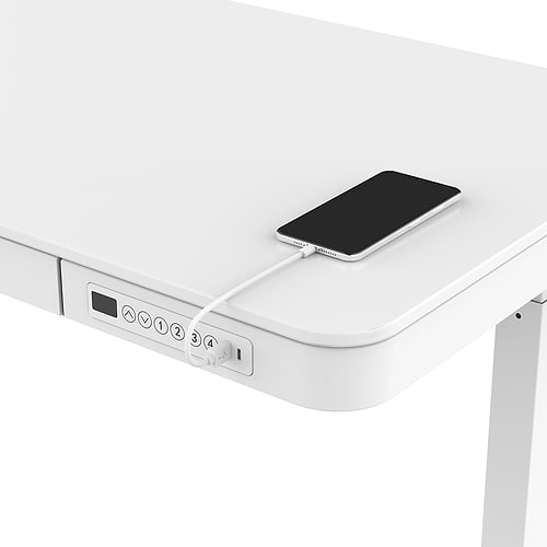 שולחן חכם מתכוונן לבן SMARTER - SMART TABLES